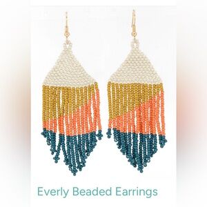 Beaded Fringe Earrings- Boho & Festival Glam